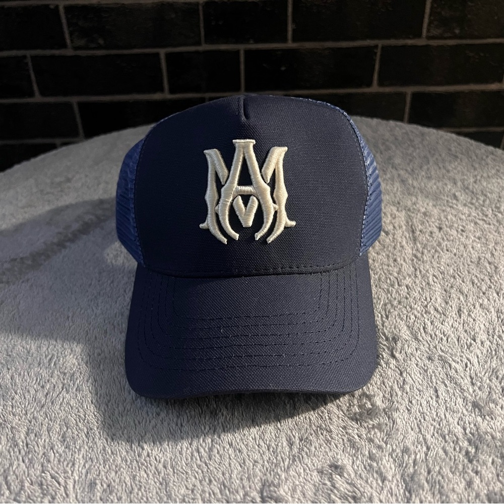 Navy Blue Cap with White Logo